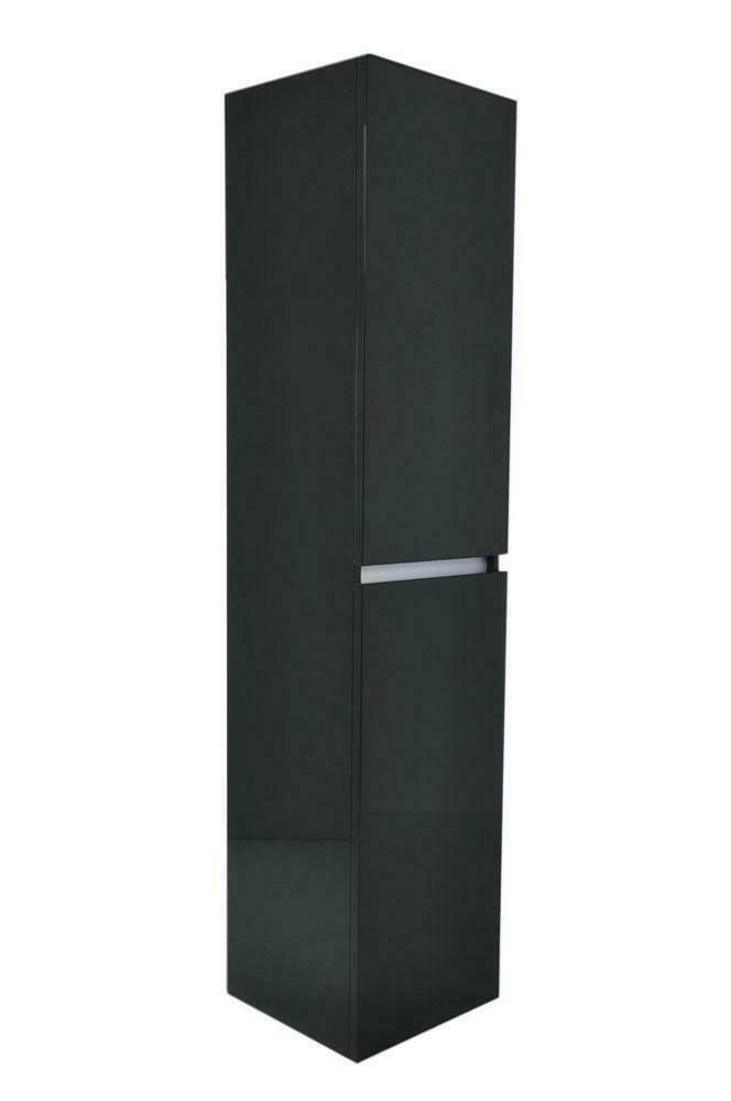 Vision kolomkast 2 deuren 160x35x35 hoogglans grijs, Huis en Inrichting, Badkamer | Badkamermeubels, Ophalen of Verzenden