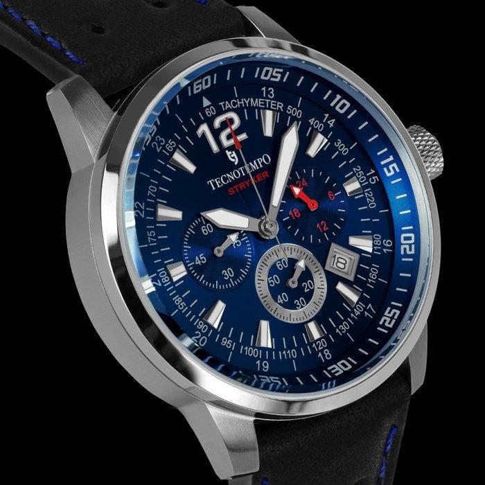 Tecnotempo - STRYKER - Chronograph 100M - Limited Edition, Handtassen en Accessoires, Horloges | Heren
