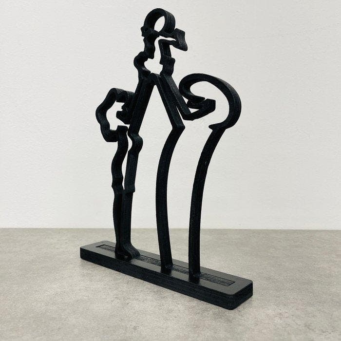 AIIROH - Wood Sculpture - La Linea - Hold The Future, Antiquités & Art, Art | Objets design