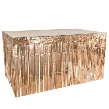 Rose Gouden Tafelrok Matallic 3m, Verzenden, Nieuw