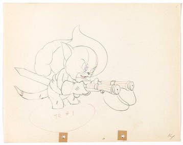 Walt Disney – Ambrose Animatie Tekening - The Robber Kitten