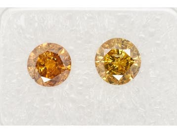 Veiling - Behandelde diamant - Fancy groengeel 1.37 ct, Nieuw