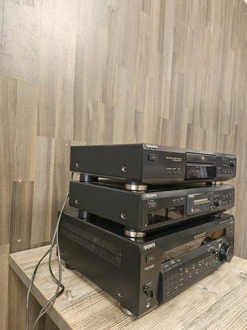 Sony - CDP-XE220 + MDS-JE330 + STR-DE435 Hifi-set, Nieuw