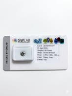 1 pcs Diamant (Natuurlijk gekleurd) - 0.85 ct - Rond - Fancy, Nieuw