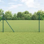 vidaXL Gelast draadhek Groen, Tuin en Terras, Tuinhekken en Hekwerk, Verzenden, Nieuw