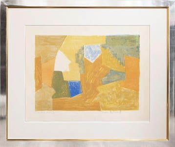 Serge Poliakoff (1900-1969) - Composition jaune, orange et