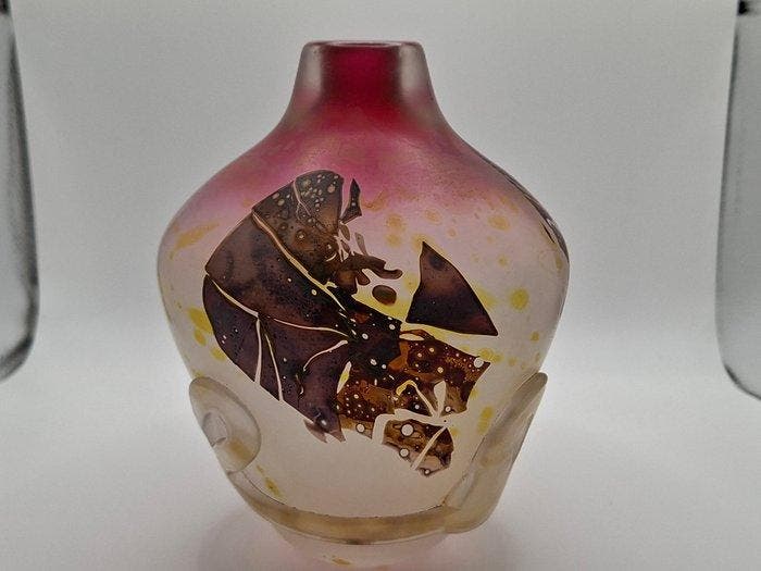 Val Saint Lambert - Louis Leloup - Vaas - Kristal, Antiek en Kunst, Antiek | Glaswerk en Kristal