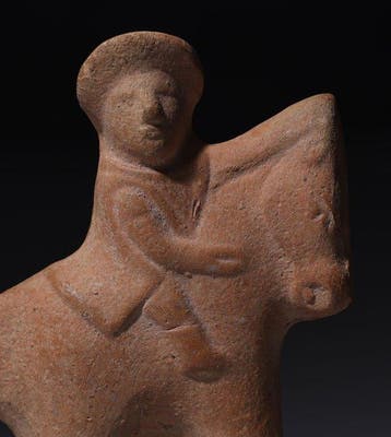 Laat-Romeins / Vroeg-Byzantijns Personage met paard - 13.5
