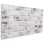 vidaXL Wandpanelen 10 pcs Lichtgrijs en Zwart 100 x 50 cm, Verzenden