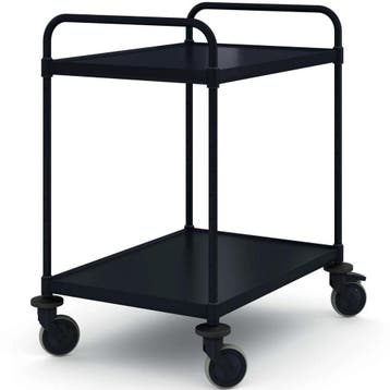 Serveerwagen | VARIOCART | RVS (Zwart) | 2 Niveaus, Verzenden, Nieuw in verpakking