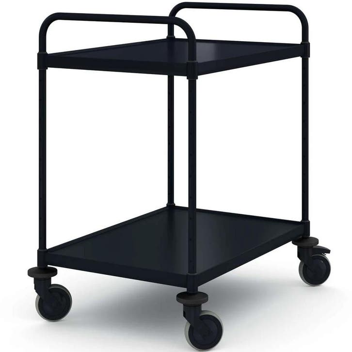 Serveerwagen | VARIOCART | RVS (Zwart) | 2 Niveaus, Zakelijke goederen, Horeca | Keukenapparatuur, Nieuw in verpakking, Verzenden