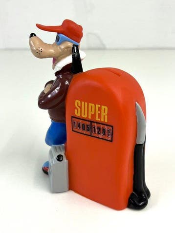 Goofy - 1 Piggy bank, At gas station - Disney - 1980
