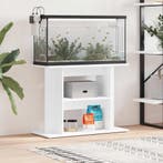 vidaXL Aquariumstandaard 80x35x60 cm bewerkt hout wit, Verzenden