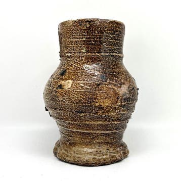 Médiéval Grès Cruche en grès de Frechen (Allemagne) - Cruche