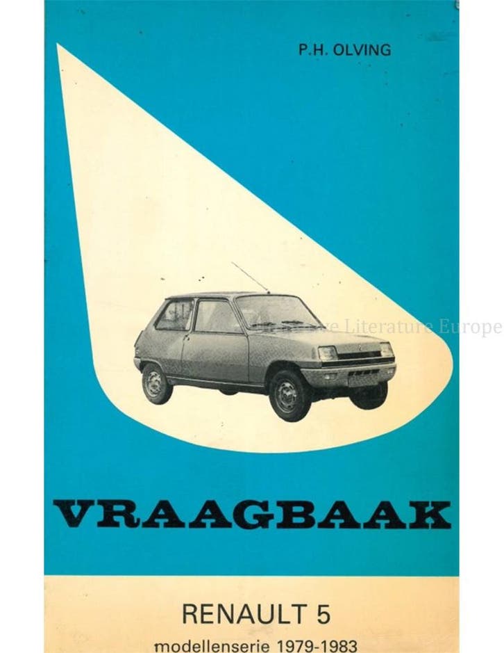 1979-1983 RENAULT 5 VRAAGBAAK NEDERLANDS, Auto diversen, Handleidingen en Instructieboekjes