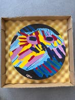Glazed Earthenware - Karel Appel - Assiette - Big Head, Antiquités & Art