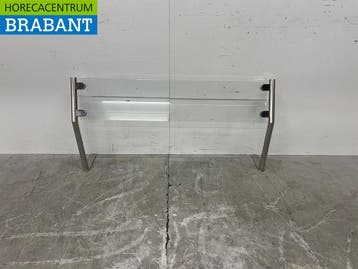 Écran anti-postillons en verre et inox 78 x 20 x 57 cm -, Verzenden