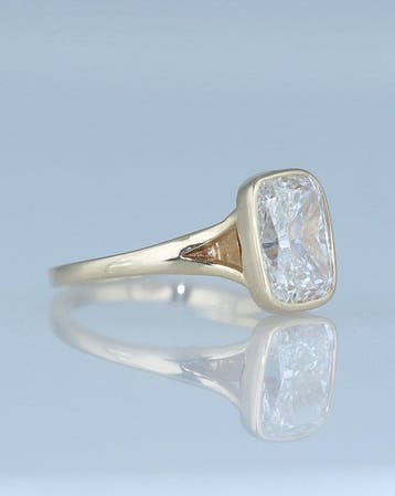 Bague de fiançailles - 14 carats Or jaune - 3.03ct. tw.