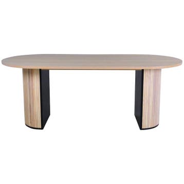 De Rebellenclub Pokka Eetkamertafel - 200 X 90 Cm - Licht, Huis en Inrichting, Tafels | Eettafels, Verzenden, Zo goed als nieuw