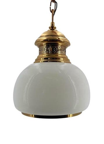Plafondlamp - Messing, Kristal