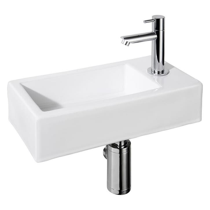 Fonteinset Differnz Helios 37.5x18.5x9.5 cm Keramiek Wit, Bricolage & Construction, Sanitaire, Enlèvement ou Envoi