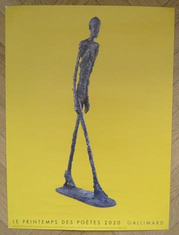 Alberto Giacometti - Affiche originale - Lhomme qui marche, Antiek en Kunst