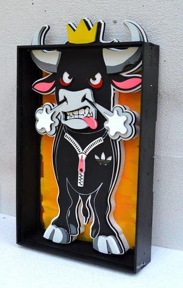 Patrycja Mroczkowska - Pop Art Young Bull 3D
