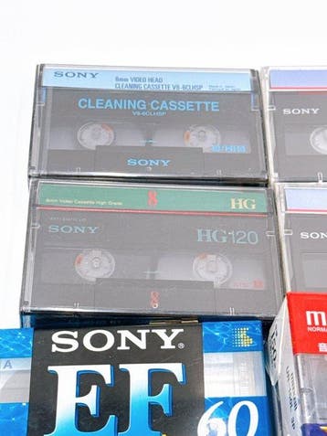 no - Vintage Sony Hi8 / Cassette Tape & Fujifilm CD-R Media, Nieuw