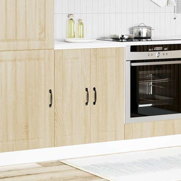 vidaXL Spoelbakonderkast Lucca bewerkt hout sonoma, Verzenden