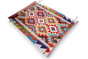 Sans réserve ! Kilim multicolore - Tapis - 85 cm - 65 cm -