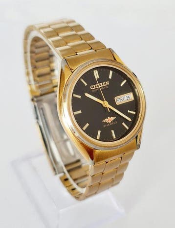 Citizen - Vintage Citizen Eagle 7 Automatic Black & Gold 21, Nieuw