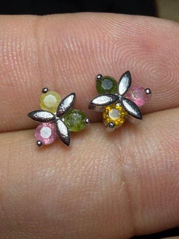 Tourmaline) Unieke echte edelsteen! Prachtige natuurlijke