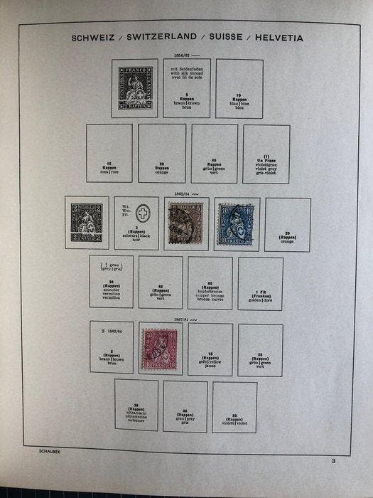 Zwitserland 1854/1990 - Uitgebreide kwaliteitsverzameling, Postzegels en Munten, Postzegels | Europa | België