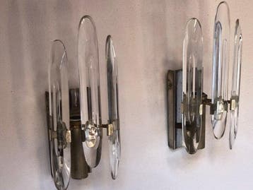 Stilkronen - Gaetano Sciolari - Lampe murale (2) - Laiton, Antiek en Kunst