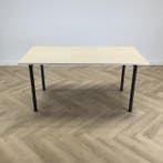 Eromes kantinetafel 160x80 cm, Ahorn blad  - antraciet poten, Gebruikt, Bureau