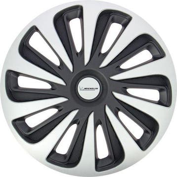 2dekans | Michelin Wieldoppen 16 inch - zilver/zwart - nvs, Ophalen of Verzenden, Nieuw