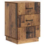 vidaXL Nachtkastje met lade Oud hout 43 x 41 x 63,5 cm, Verzenden, Nieuw