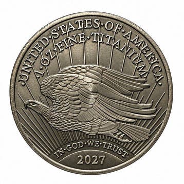Verenigde Staten. 2027 1 oz Titanium Saint Gaudens Double