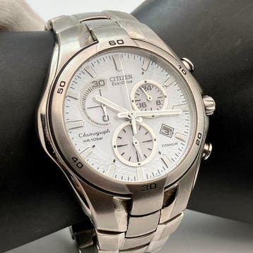 Citizen - Alterna Eco-Drive Titanium Chronograph – Textured, Nieuw
