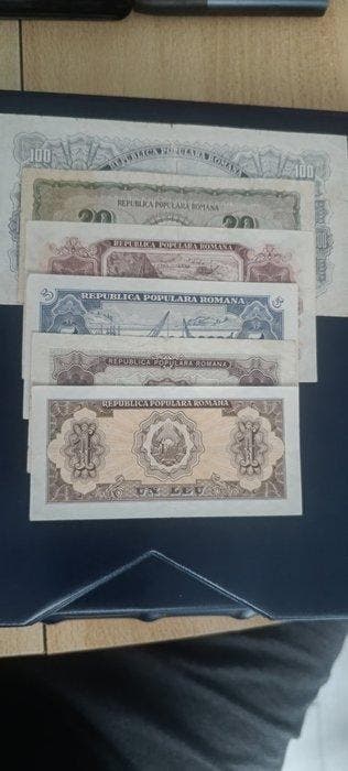 Roemenië. - 6 Banknotes - 1950/1952 (Zonder minimumprijs)