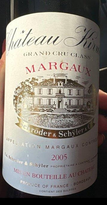 2005 Château Kirwan - Margaux 3ème Grand Cru Classé - 1 Fles, Verzamelen, Nieuw