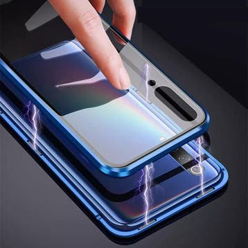 Samsung Galaxy A50 Magnetisch 360° Hoesje met Tempered Glass, Verzenden, Nieuw