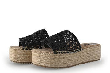 Xti Sandalen in maat 39 Zwart, Zwart, Sandalen of Muiltjes, Zo goed als nieuw, Xti