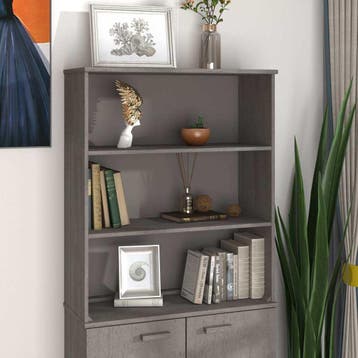 vidaXL Opzetkast HAMAR 85x35x100 cm massief grenenhout, Verzenden, Nieuw