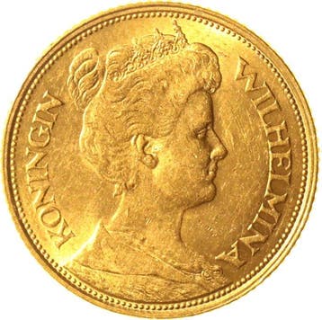 Nederland. Wilhelmina. 5 Gulden 1912