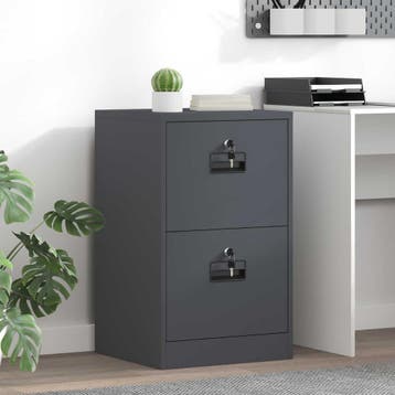 vidaXL Bestandkast Antraciet 45,5 x 42 x 74,5 cm Koudgewalst, Verzenden