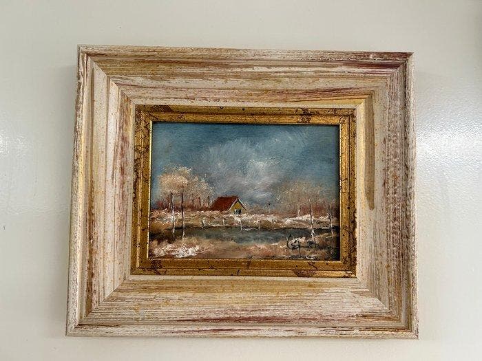 Elsina Gruhn Daalman(1935) - Landschap met boerderij, Antiek en Kunst, Kunst | Schilderijen | Klassiek