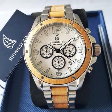Spinnaker - Wood Edition - Seiko Chronograph - Rare - New -, Nieuw