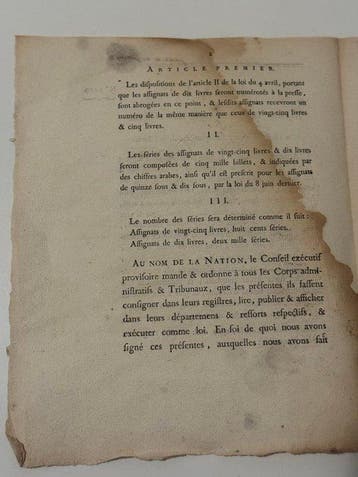Document - Danton - Loi relative au Numérotage des