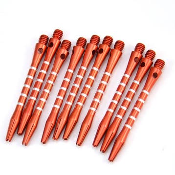 10x Medium Aluminium Dart Shaft Rood 48mm, Verzenden